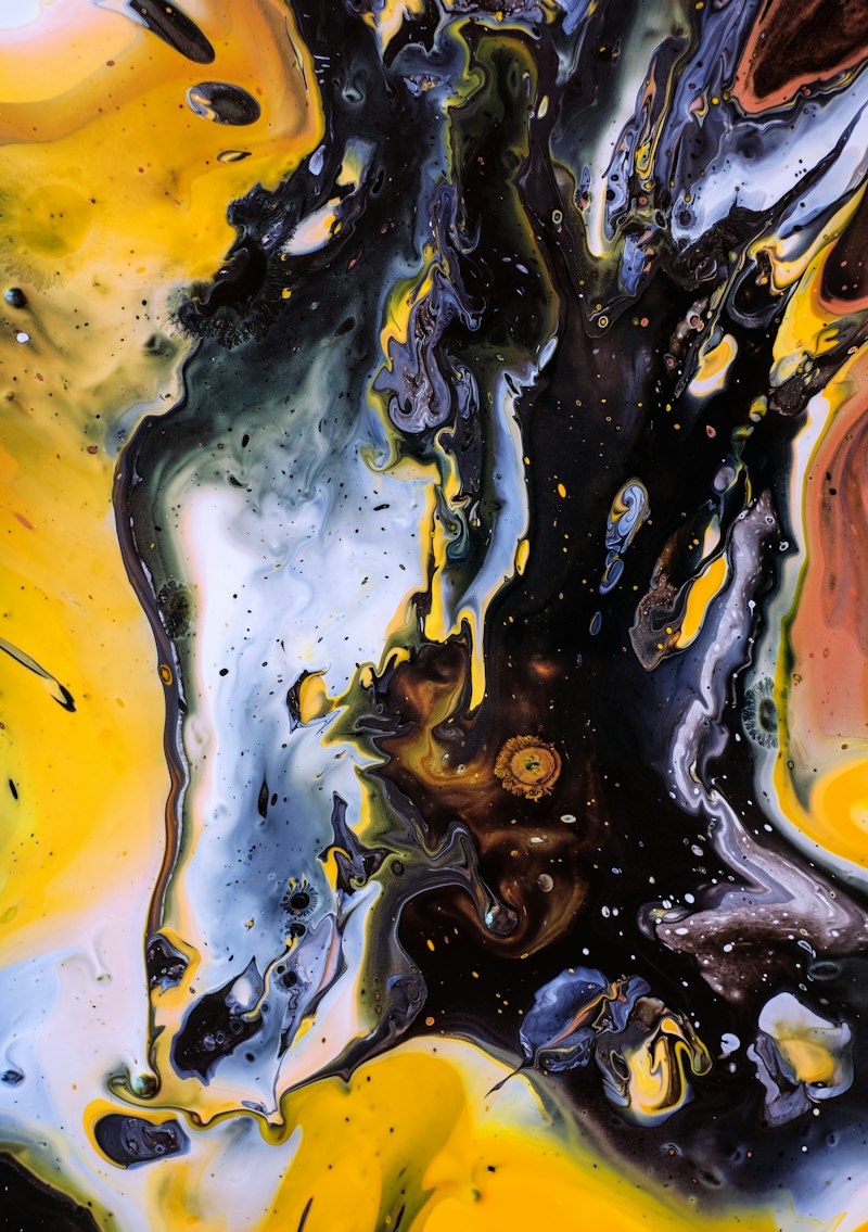 Gallery exhibition with contemporary art